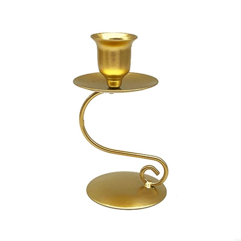 62KD Подставка для утюга Кованое железо Подсвечник для конусной свечи Свадебные украшения