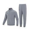 Logo Knitted Jacket And Jogger Pants Casual Sports Set Men Sets Gray 23600304-014+23600704-014