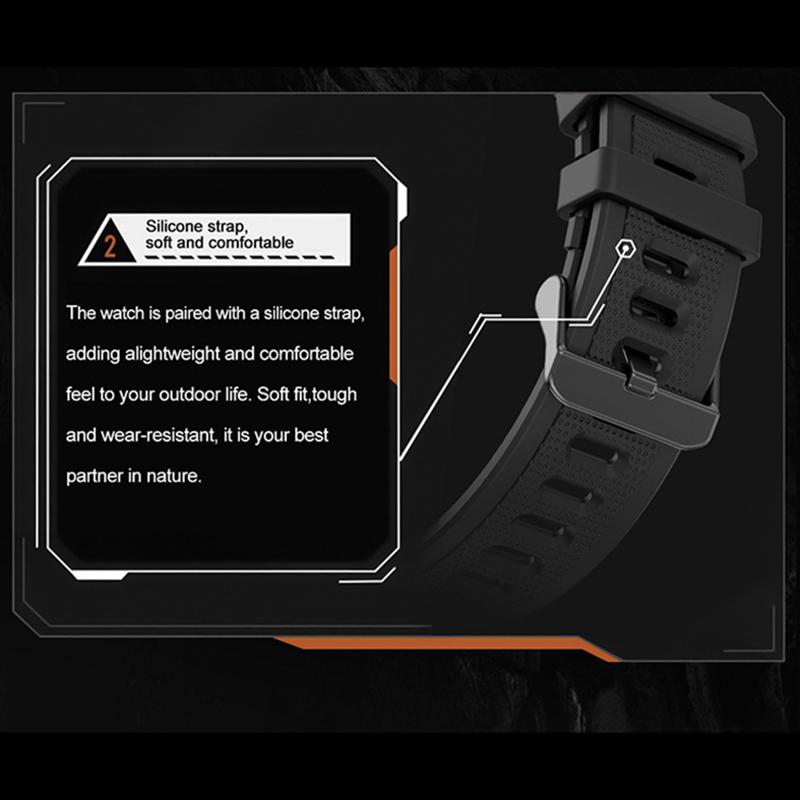 SCIONE Умные часы с пульсометром Bluetooth, голосовым помощником, компасом, фонариком, шагомером, спортивными часами на открытом воздухе