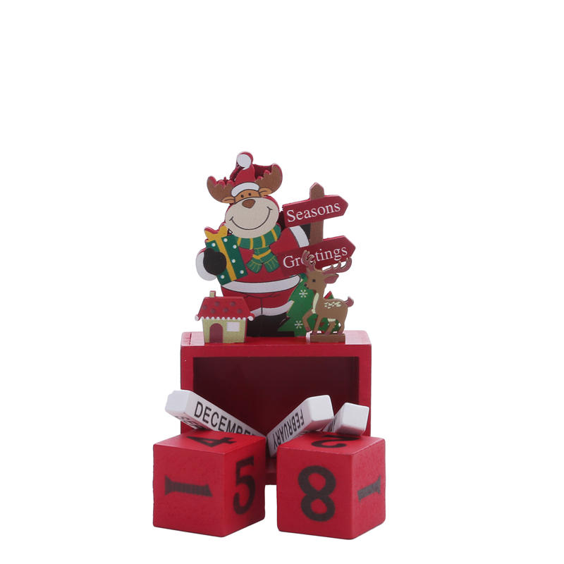 Креативное деревянное настольное календарное украшение, вечный календарь-блоки, подарок для рождественского декора