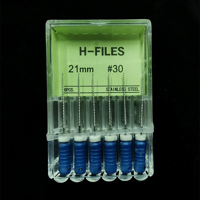 5 коробок стоматологических инструментов, эндодонтические инструменты для корневых каналов, H-файл, 21 мм, K, 21 мм, эндодонтические инструменты из нержавеющей стали, стоматологическая стоматология, одонтология