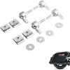 4 шт., хромированная седельная сумка для мотоцикла, стопорные болты, гайки, монтажный комплект для Harley Davidson 2009-2023, все туристические