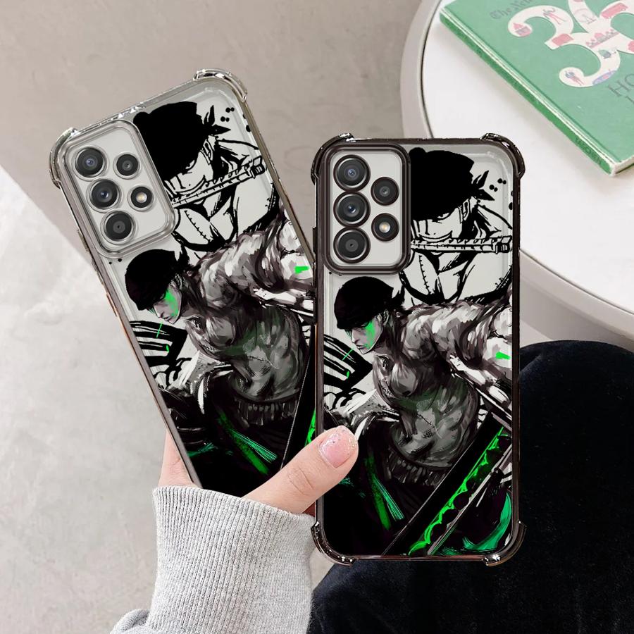 Аниме Ван Пис Зоро Чехол для Samsung Galaxy A52 A13 A24 A55 A14 A26 A53 A21s A56 A34 A23 A25 A36 A35 A15 A16 A51 A54 A33 Мягкий