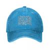 Mahjongg game tiles design on blue color Baseball Cap fun hats Custom Cap hats on offer Kids Hat Caps For Women Unisexs