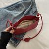 Маленькие милые подмышечные сумки через плечо для женщин, трендовый дизайн, кожаные сумки и кошельки, красная ручная сумка, женская сумка KTY