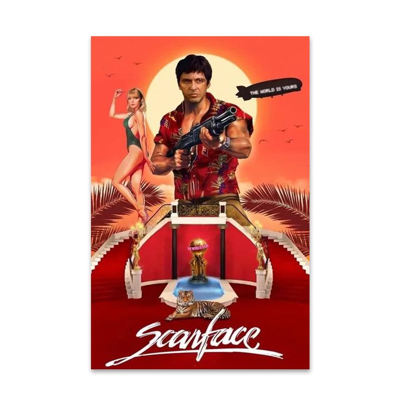 Классическая кинозвезда Тони Монтана Постеры и принты Картины на холсте Настенные картины для бара Гостиная Домашний декор Cuadros