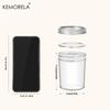 KEMORELA Mason Jars 350ML With Lids 4PCS Pint Mason Jars with Seal Bands Glass Canning Jars for Honey Jam Jelly Coffee Salad