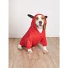 Halloween Little Devil Horn Pet Hooded Sweatshirt for Autumn and Winter Thickened Medium and Large Dog Casual Pocket Clothes