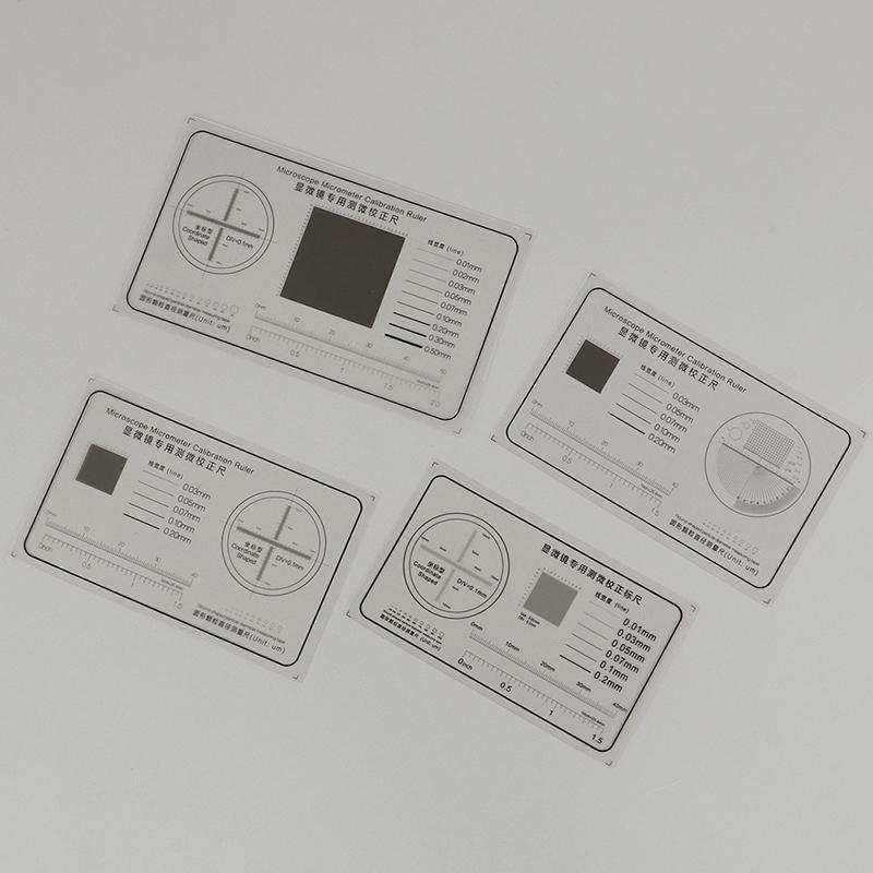 Мягкая линейка для микроскопа, микрометр, калибровочный слайд, инструмент для измерения ширины линии, диаметра частиц, высокоточный пленочный точечный калибр