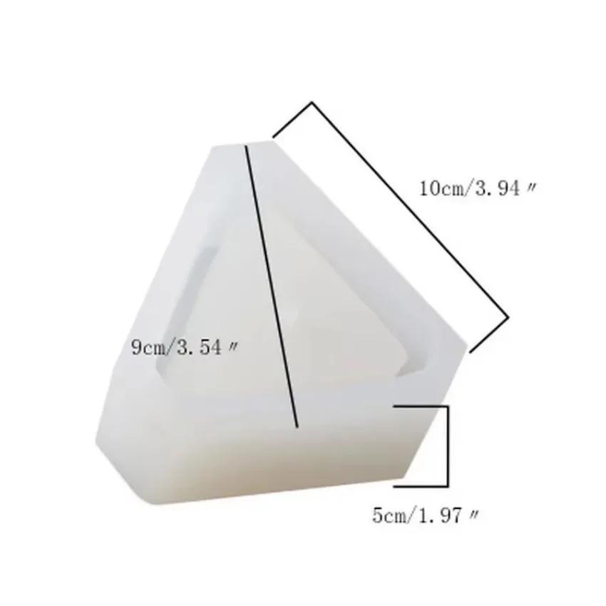 1 шт. 3D форма Треугольник Бетон Силикон Сделай сам Цемент Глина Ремесло Литье Цветочный горшок Простой и Щедрый