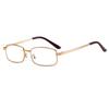 Metal Frame Reading Glasses Vintage Prescription Presbyopia Eyeglasses Blue Light Blocking Eye Protection Hyperopia Glasses +4.0
