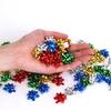 20/50pcs/2.5cm Mini Colorful 3D Star Flower Decorations  DIY Self-adhesive Ribbon Bows Paper Gift Wrapping for Christmas Wedding