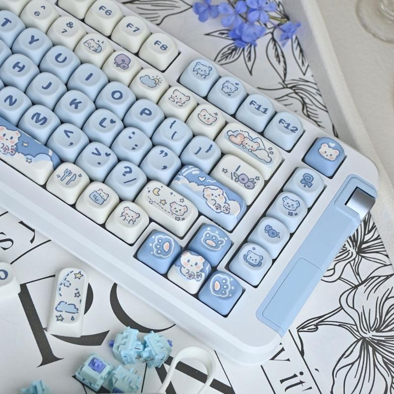 Качественные 144 клавишных колпачка PBT профиля MOA для улучшения опыта печати на механических клавиатурах Удобные колпачки