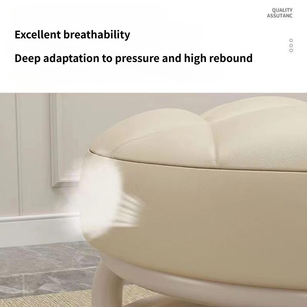 Детский мягкий стул Водонепроницаемый и прочный кожаный стул с роликом Портативная круглая подушка для стула Стул-колесо для маникюра и педикюра