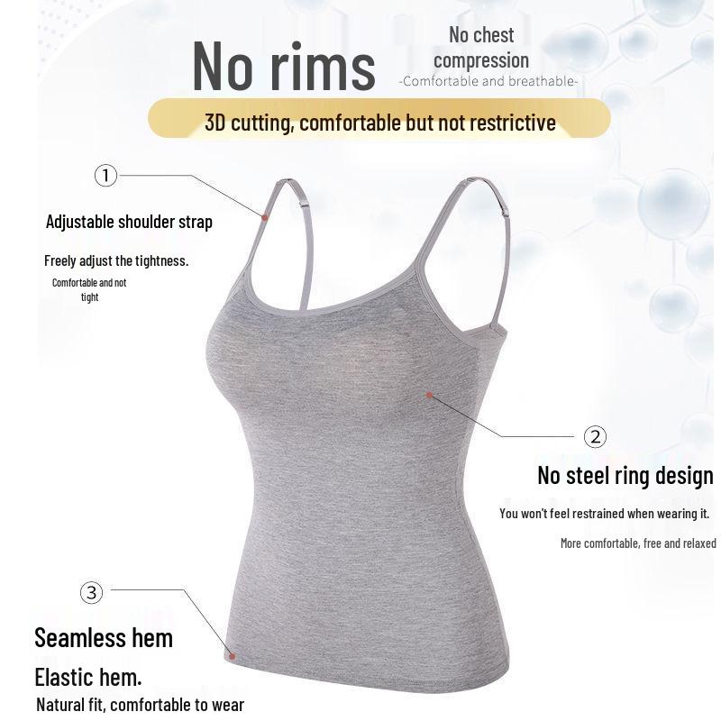 Женская утягивающая майка с чашками - Сборчатая, Дышащая и Удобная