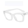 Square Small  Eyeglasses Frame  New Retro Multi-Color Option Flat Mirror Women'S Tide Package Flower Simple Eyeglass