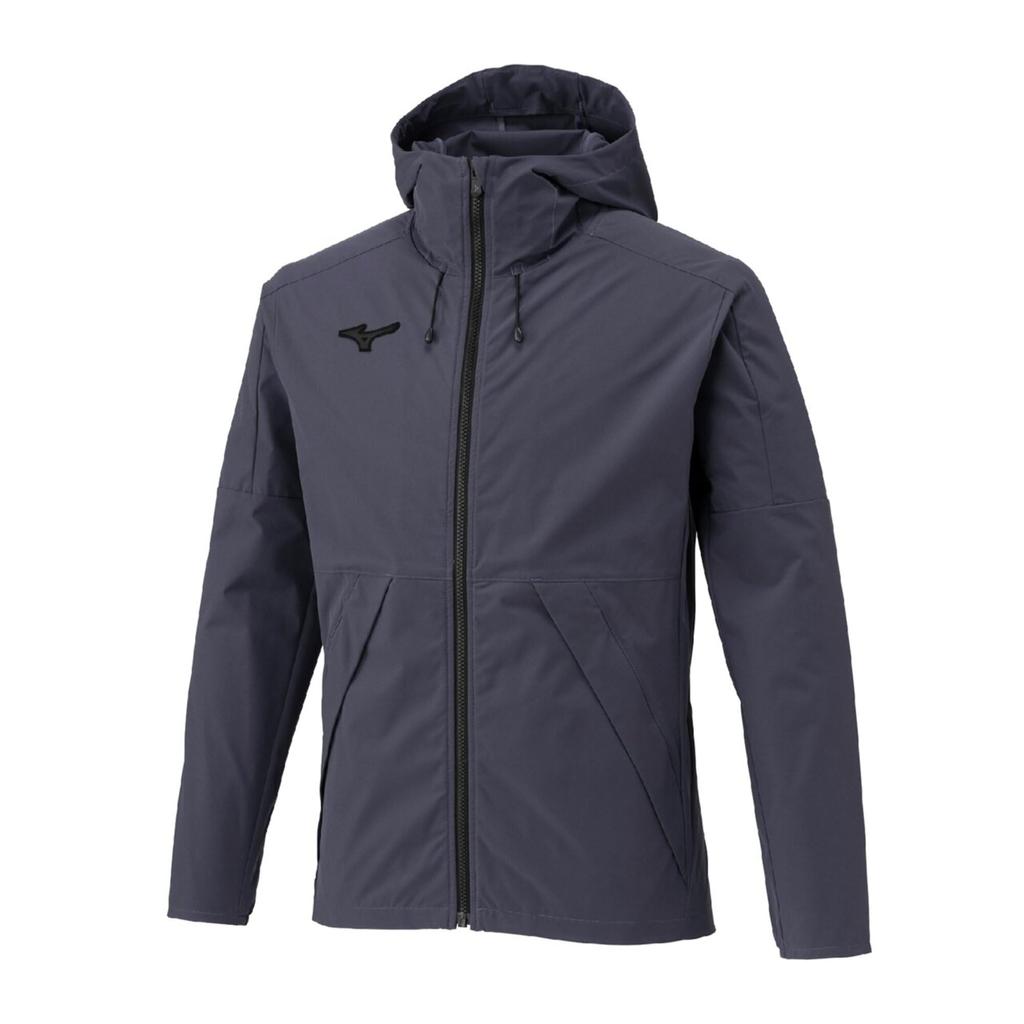 Mizuno Proof Stretch Training Odyssey Gray Men's Water-Repellent Jacket, 32MCC570,