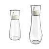 Efficient Oil Dispenser with Controlled Pour Spout Portable Glass and Steel Oil Bottle Dispenser for Kitchen