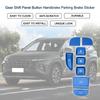 TUCKBOLD Gear Shift Panel Button Handbrake Parking Brake Sticker Console Interior Trim P AUTO HOLD Button Blue for Hyundai Tucson 2022 2023 Hybrid