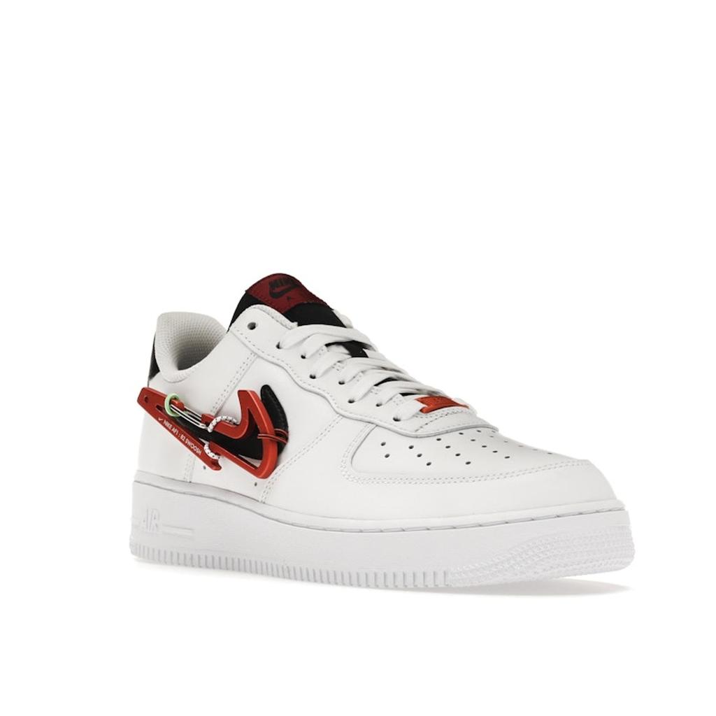 Nike Карабин Air Force 1 07 Premium — белые мужские кроссовки Habanero Red Pomegranate Black DH7579-100