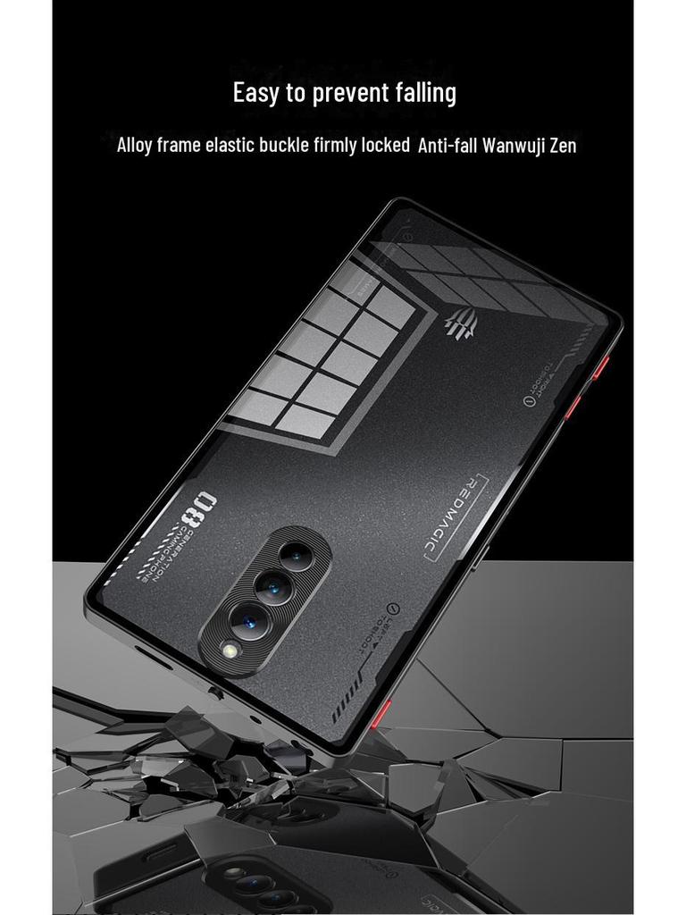 Чехол для телефона Remagic Red Magic 8S Pro с металлическим каркасом и магнитной линзой для Z50 Ultra