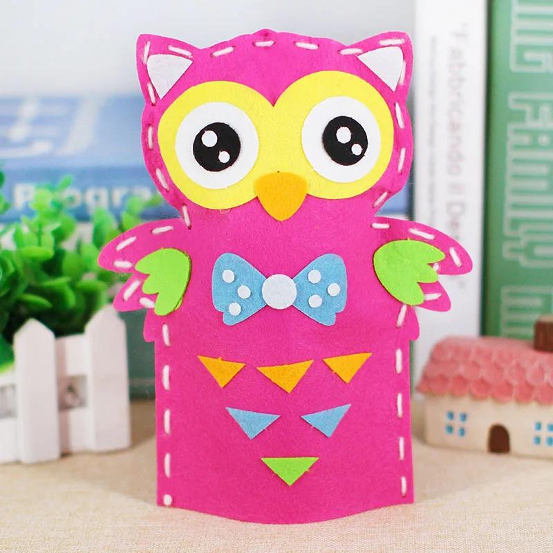 Детские Мультяшные Поделки DIY Ручные Куклы Игрушки Детский Сад Образовательные Нетканые Материалы Ручная Работа Клей Материал Швейный Набор Детский Рождественский Подарок
