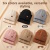 2-Piece Set Beanie Hat & Neck Gaiter Double Layer Thick Warm Beanie Hat  Winter Season