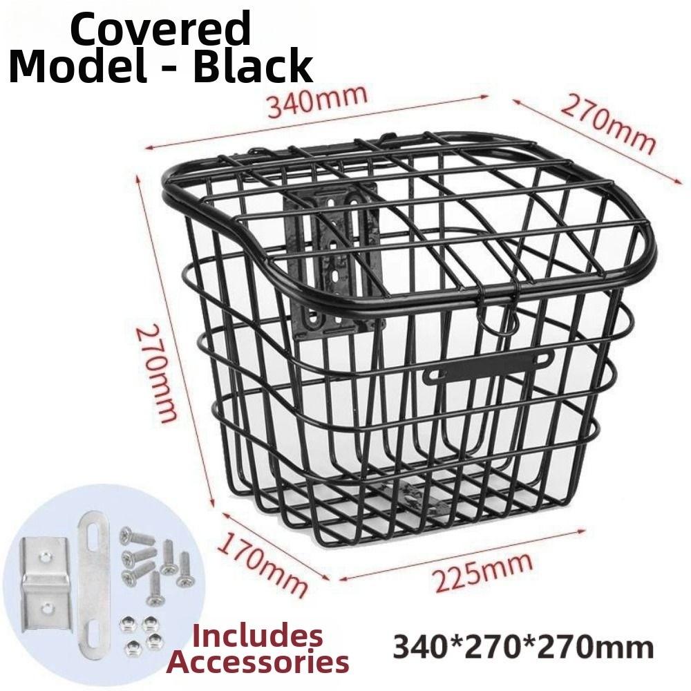 Universal Large Capacity Storage Baskets Metal Bicycle Front Basket Electric Bicycles Accessories
