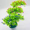 Поддельный бонсай романтический не требующий полива пластиковый красивый искусственный цветок бонсай с горшком