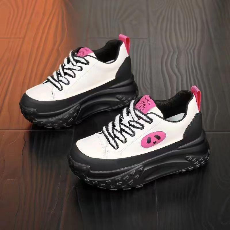 Fashion Ladies Footwear High On Platform Spring Autumn Green Lace Up Women's Shoes Stylish Daily Routine Designer Luxury Fashion 2025 39