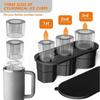 Новейший лоток для кубиков льда для стакана Stanley Tumbler Cup 20/30/40 унций, силиконовые формы для заморозки льда с крышкой для сока, виски, льдогенератора