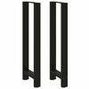 VidaXL Bar Table Legs Black 2 Pieces 50 X (110-111) Cm Steel 4013352