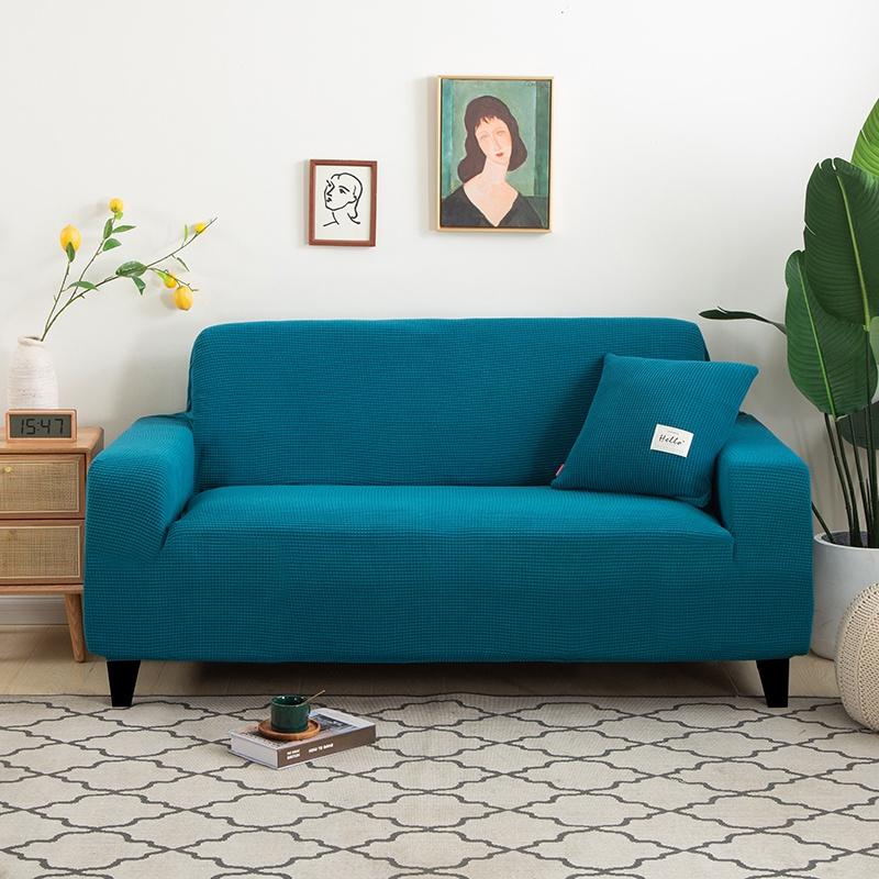 1/2/3/4 Seater Elastic Universal Sofa Cover Knit Thicken Stretch Slipcovers for Living Room Couch Cover Armchair Cover