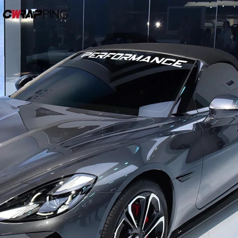 Performance Car Sticker Universal and Door Front Styling Vinyl Stickers Graphics Strip Stickers Auto Door Visor Window Decorate