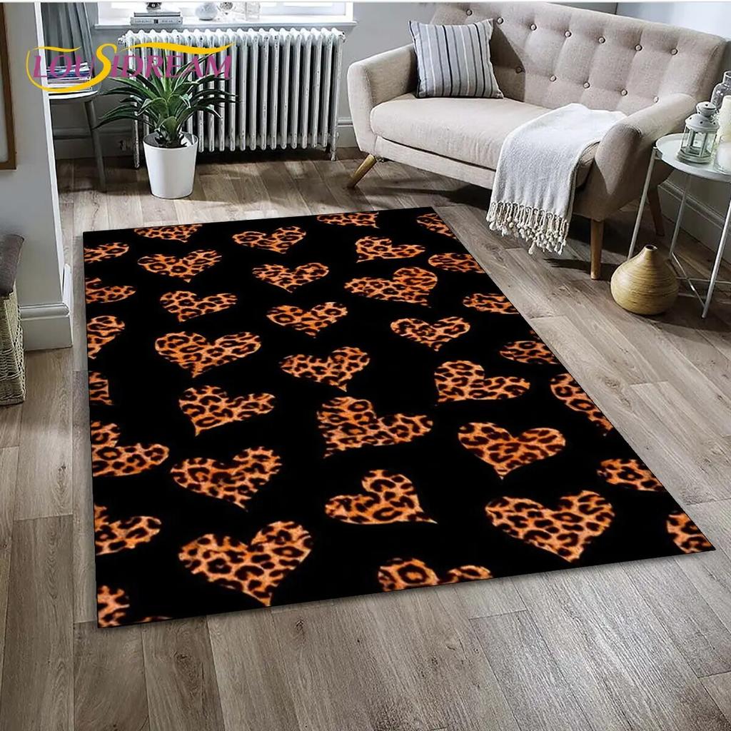 Коврик 3D серии с диким леопардовым принтом, ковер для дома, гостиной, спальни, дивана, коврик для кухни, декор для кухни, детский нескользящий напольный коврик
