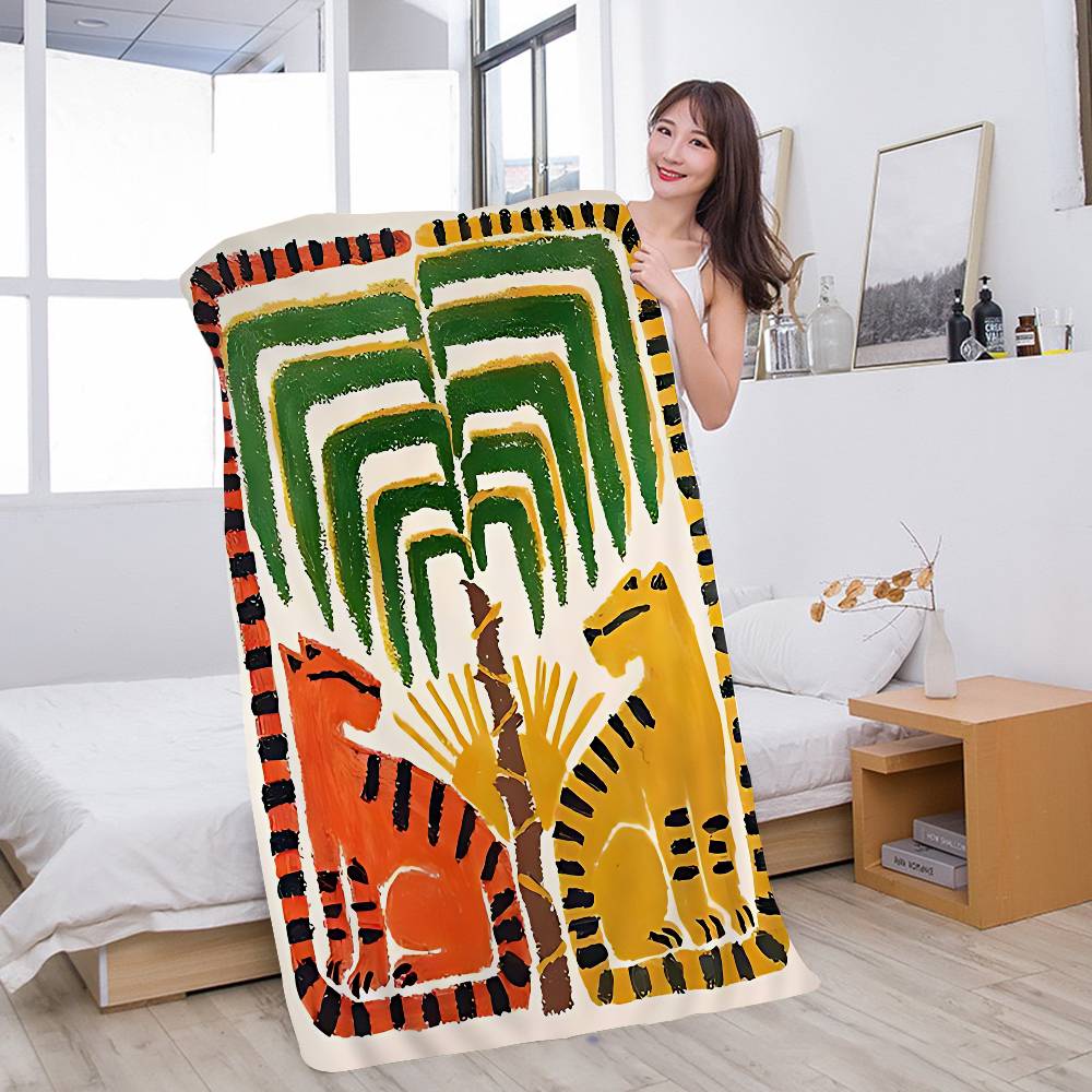 Ancient Egypt Tiger Leopard Beach Towel Colorful Bath Towels for Girl Microfiber Quick Dry Sand Free Beach Yoga Spa