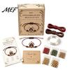 DIY Craft Supplies Christmas Beaded Bracelet Making Kit, Holiday Handmade Jewelry Supplies, Xmas Beads for Bead Kit Adults, Kids, Family School