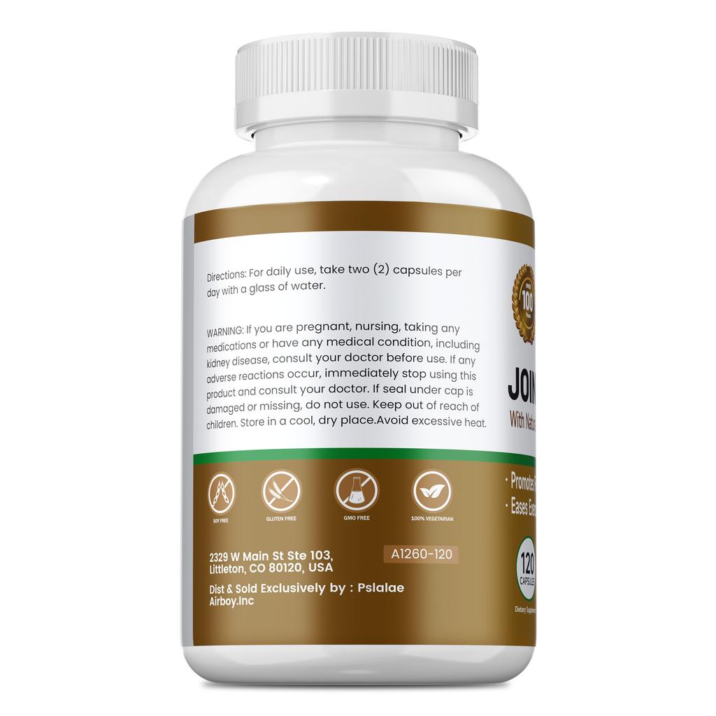 Pslalae Капсулы для комфорта суставов, содержащие куркуму, мембрану яичной скорлупы и перец, поддерживают здоровье и гибкость суставов.