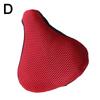 Bicycle Saddle 3D Soft Bike Seat Cover Cycling Silicone Cycling Seat Bike Bicycle Saddle Comfor T1V4