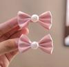 Корейская заколка-бантик из сетчатой пряжи - милые, безопасные аксессуары для волос принцессы для девочек