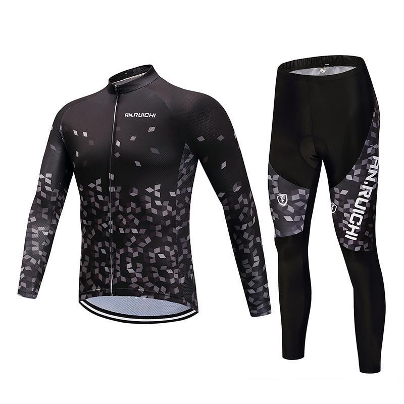 Трикотажные изделия для езды на велосипеде, комплект одежды для велоспорта, мужской костюм с длинным рукавом для велосипедной одежды