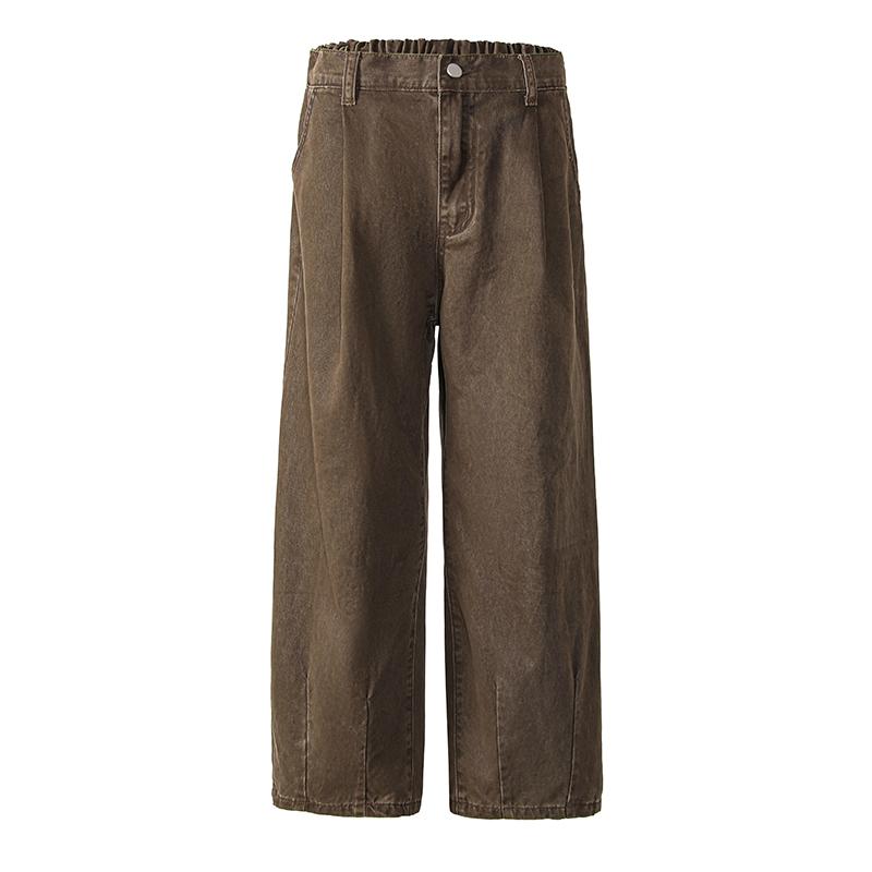 2025 Весна Лето Мужские Брюки-Карго Из Чистого Хлопка Корейский Стиль Мужские Повседневные Свободные Брюки Мужские Комбинезоны Уличные Брюки Хип-Хоп