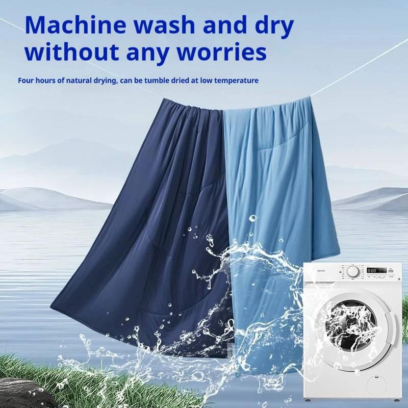 Летнее охлаждающее одеяло двустороннее для тех, кому жарко во сне - Легкое одеяло для кондиционера с шелковистой текстурой и дышащим чехлом, Одеяло для кровати