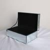 Crystal Glass Jewelry Box Trinkets Watch Case Storage Box Jewelry Accessories Display Containers Velvet Ring Earring Showcase