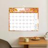 Настенный календарь 2025 года на 12 месяцев с цветочным подвесным календарем, ежедневным расписанием со списком дел и заметками для домашнего офиса, школьной организации