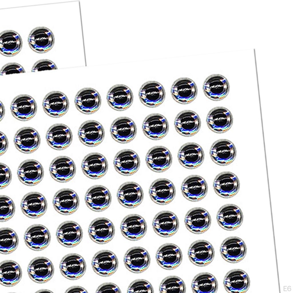 200 Pieces 3D Lure Eyes Fishing Baits DIY Making, Easy To Use Resin Lifelike