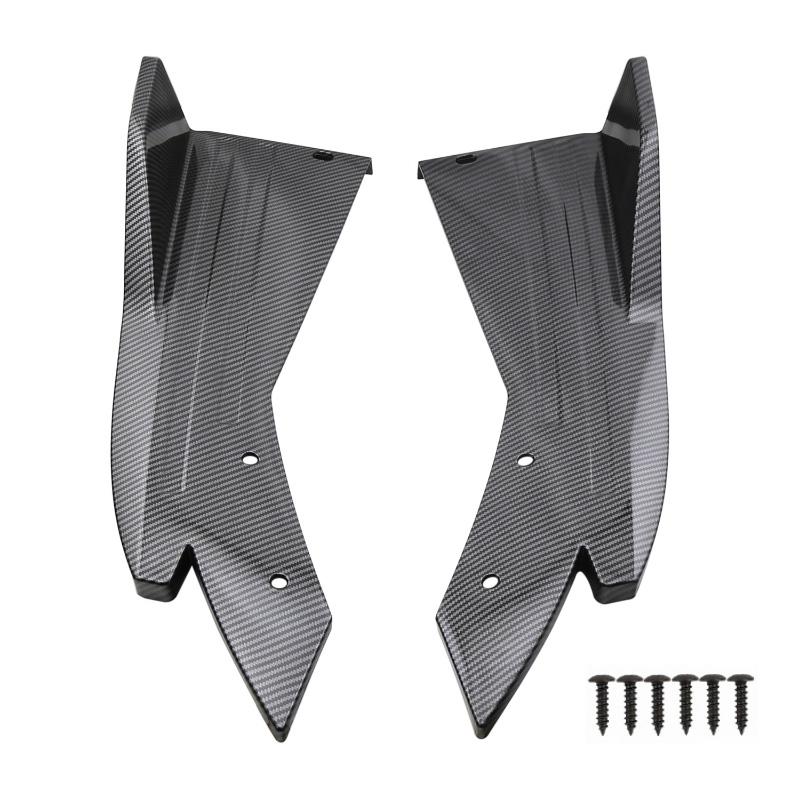 Задний бампер автомобиля, губа, углеродное волокно, ABS, универсальный протектор, полоса для губ, спойлер, боковая юбка, углеродное волокно, защита от царапин