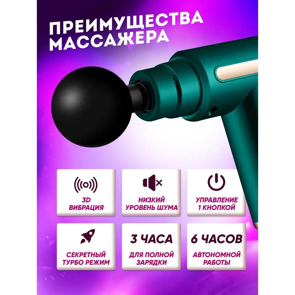 Перкуссионный массажер для тела, массажный пистолет