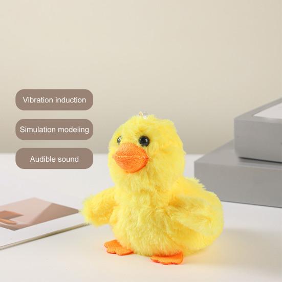 Электрическая игрушка-головоломка для кошек, перезаряжаемая, хлопающая утка, портативная, против укусов, интерактивная игрушка для кошек, бьющая крыльями утка, котенок, плюшевые игрушки