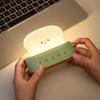 Светодиодный ночник для хлебопечки с зарядкой через USB, затемняющий эмоциональный свет для спальни, детский светильник для сна, забавный переключатель, светильник для настроения